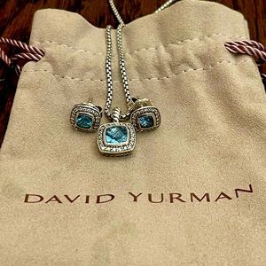 David Yurman necklace and earrings combo.